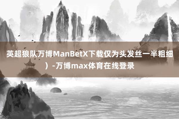 英超狼队万博ManBetX下载仅为头发丝一半粗细)-万博max体育在线登录