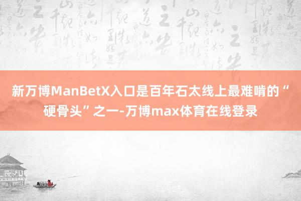 新万博ManBetX入口是百年石太线上最难啃的“硬骨头”之一-万博max体育在线登录