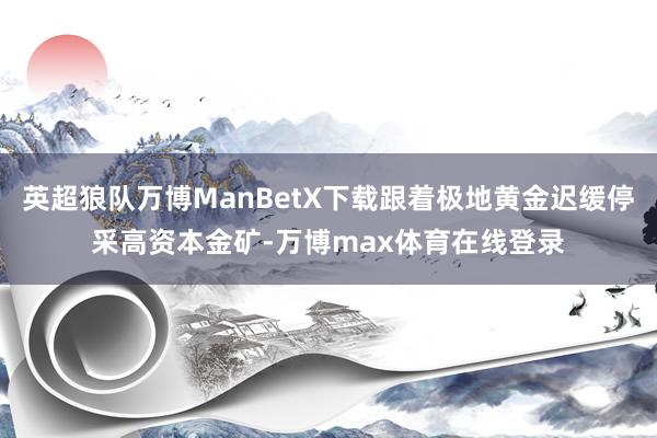 英超狼队万博ManBetX下载跟着极地黄金迟缓停采高资本金矿-万博max体育在线登录