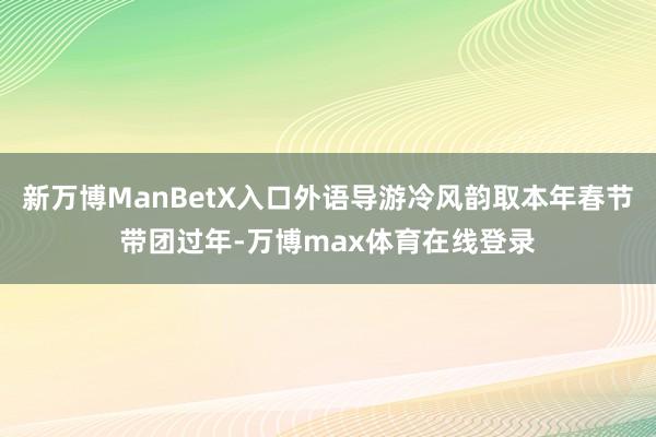 新万博ManBetX入口外语导游冷风韵取本年春节带团过年-万博max体育在线登录