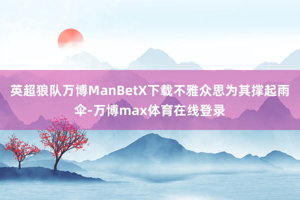 英超狼队万博ManBetX下载不雅众思为其撑起雨伞-万博max体育在线登录